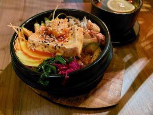 Rice bowl at Feel Seoul Good in Berlin