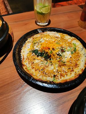 Pancake, super delicious!! at Feel Seoul Good in Berlin