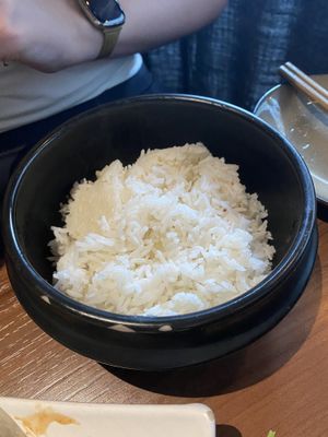 Rice (part of the Bapsang BBQ for two people)  at Feel Seoul Good in Berlin