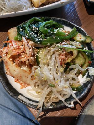 Side vegetables (part of the Bapsang BBQ for two people)  at Feel Seoul Good in Berlin