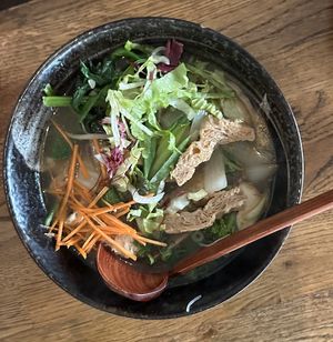Bowl with spicy glass noodles.  at Feel Seoul Good in Berlin