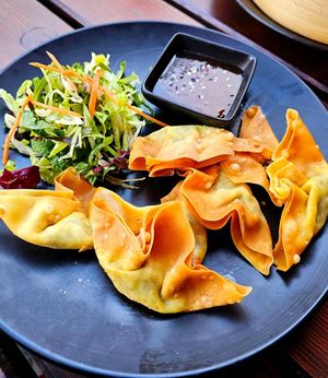 Wan tan gebacken at Feel Seoul Good in Berlin