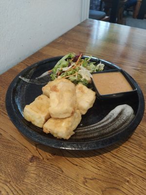 Tofu with peanut sauce at Feel Seoul Good in Berlin