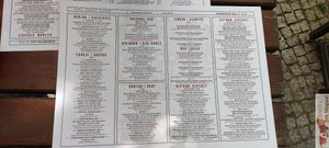 Menu at Feel Seoul Good in Berlin