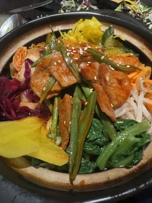 B3 Bibimbap Sojamedallions  at Feel Seoul Good in Berlin