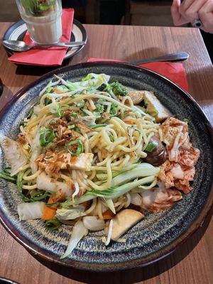 Wok tossed. Ramen with baked tofuu  at Feel Seoul Good in Berlin