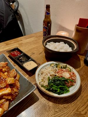 Sides of the BBQ  at Feel Seoul Good in Berlin