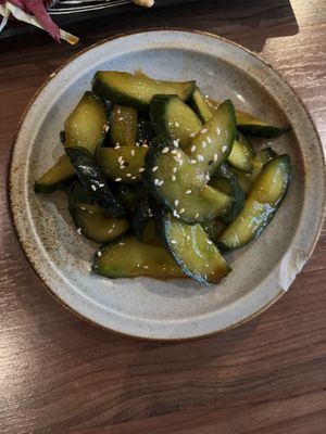 Spicy cucumber (starter)  at Feel Seoul Good in Berlin