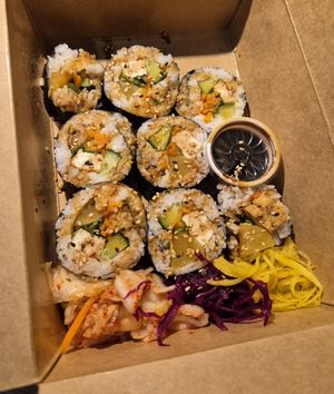 Gimbab- Seaweed Roll at Feel Seoul Good in Berlin