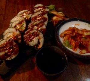 Kimbab with avocado and tofu at Feel Seoul Good in Berlin