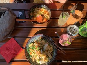 Vegan udon noodles and vegan ramen at Feel Seoul Good in Berlin
