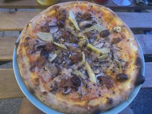 Vegan mozza, beyond meat at Happiz - Monge in Paris