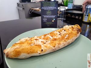 Calzone with beyond meat inside ! at Happiz - Monge in Paris