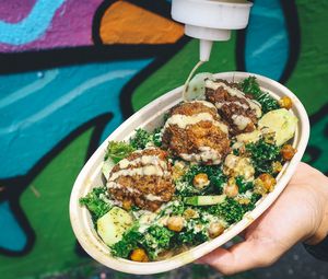 Shhcken Caesar Salad  at Vegan Junkie - Tavern Flower Food Truck in Fort Lauderdale