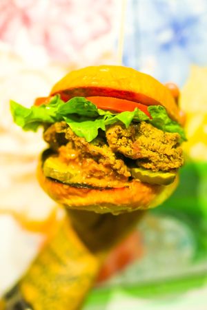 Hunny Mustard Shhcken at Vegan Junkie - Tavern Flower Food Truck in Fort Lauderdale