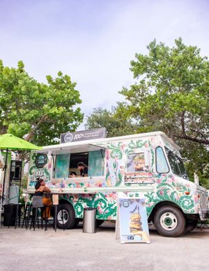 Great location  at Vegan Junkie - Tavern Flower Food Truck in Fort Lauderdale