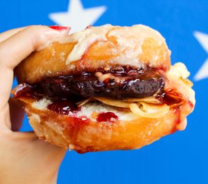 Glazed 4 Dayz 
Breakfast Sandwich at Vegan Junkie - Tavern Flower Food Truck in Fort Lauderdale