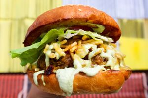 Guava Shh...cken
 at Vegan Junkie - Tavern Flower Food Truck in Fort Lauderdale