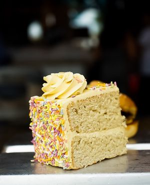 Sprinkles Cake at Vegan Junkie - Tavern Flower Food Truck in Fort Lauderdale