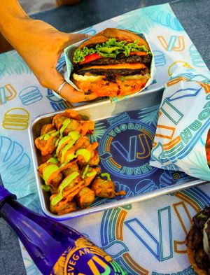 The Junkie & TaterTots  at Vegan Junkie - Tavern Flower Food Truck in Fort Lauderdale