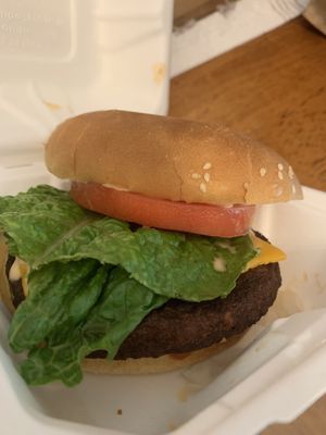 Bocce burger  at Franklin Alley Social Club in Troy