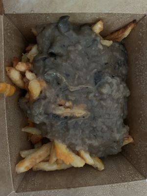 Poutine fries  at Franklin Alley Social Club in Troy