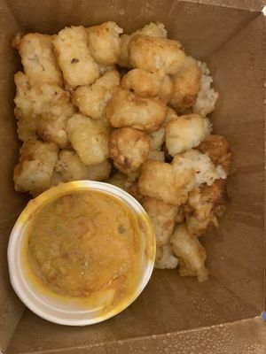 Cheese tots  at Franklin Alley Social Club in Troy