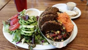 falafel platter special at Dharma's in Capitola