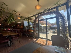 Entrance   at Dharma's in Capitola