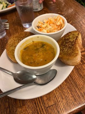 Part of the bbq tofu  at Dharma's in Capitola