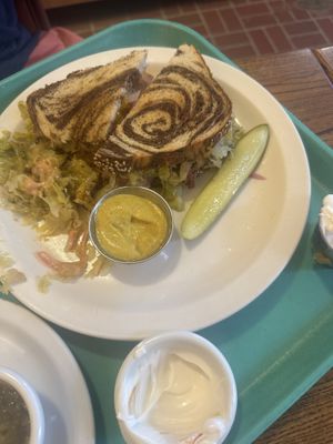 Reuben sando vegan   at Dharma's in Capitola