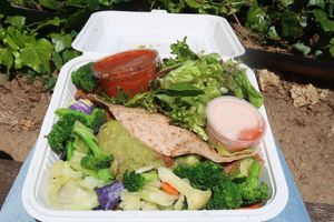 Veggie burrito at Dharma's in Capitola