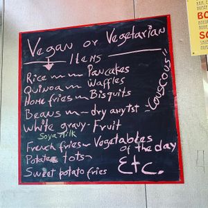 He can make most things vegan and is working on more items!  at Panchos & Gringos Deli in San Antonio