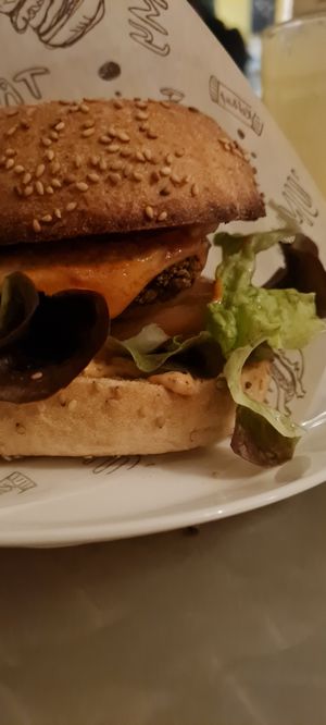 Beans burger 🍔 (the best option) at Yoyo Foodworld in Berlin