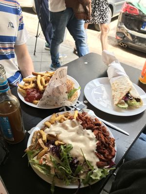 Gyros, Burger and wrap - soo good!!  at Yoyo Foodworld in Berlin