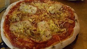 ";salami"; pizza at Yoyo Foodworld in Berlin