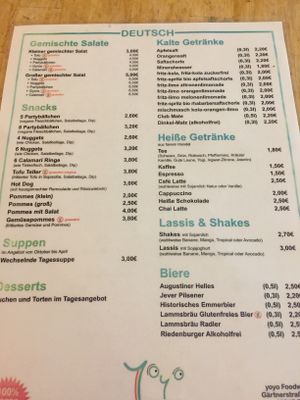 Drinks  at Yoyo Foodworld in Berlin