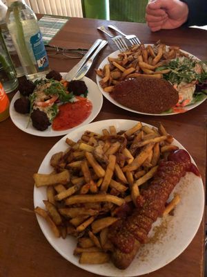 Currywurst at Yoyo Foodworld in Berlin