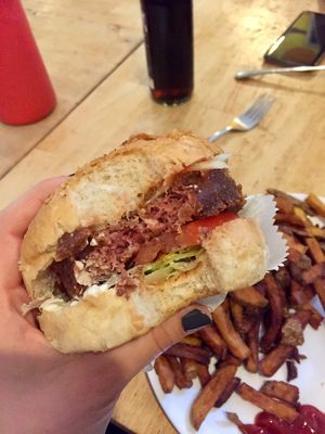 beyond burger!  at Yoyo Foodworld in Berlin