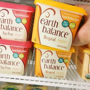 Earth balance spreads at Mr. Tofu - Avelo Market in Puebla