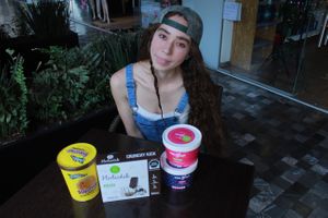 Vegan desserts
 at Mr. Tofu - Avelo Market in Puebla