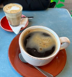 Regular Soy Latte and LARGE along Black  at My Rainbow Dreams in Dickson