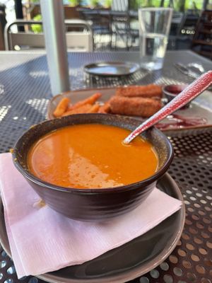 Soup and tofu dishes  at Pure Kitchen in Frisco