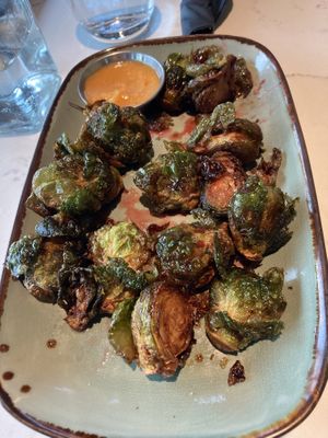 Roasted brussel sprouts  at Pure Kitchen in Frisco