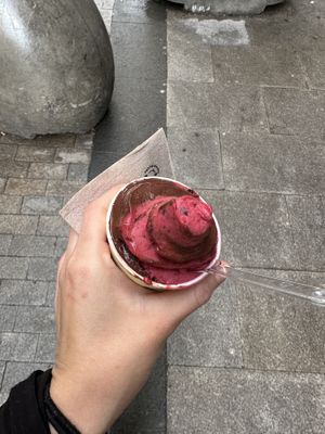 Choc vegano y frutos rojos  at Mistura - Ciudad Rodrigo in Madrid