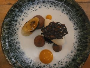 Banoffee Chocolate Mousse at Catch 22 Brasserie in Anglesey