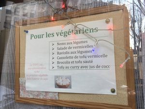 Vegetarian - vegan dishes at Jardin De Chiang Mai in Paris