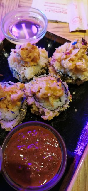 Crispy vuna rolls at Negishi in Luzern