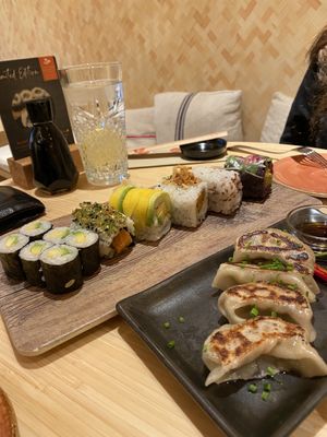 Our table set up  at Negishi - Pelikanplatz in Zurich