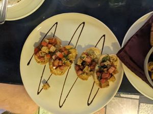 Bruschetta at Di Vino Dante in Puerto Vallarta